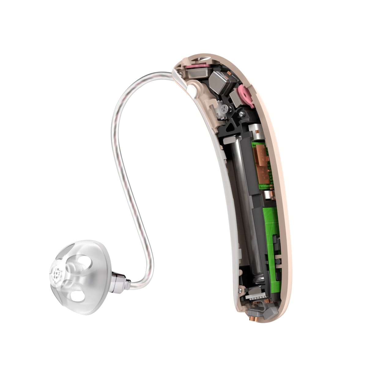 Aides auditives derrière l'oreille Structure en pièces détachées